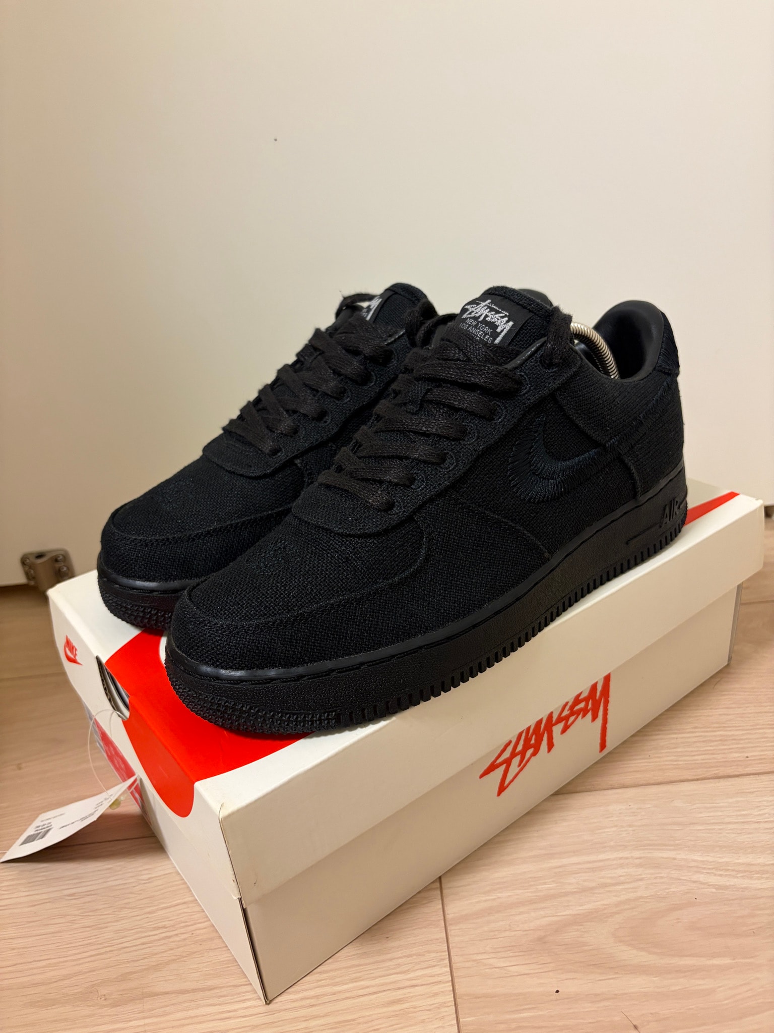 Stussy × Nike Air Force 1 Low "Triple Black"