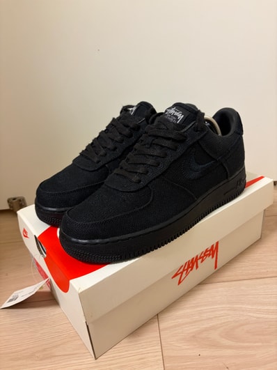 Stussy × Nike Air Force 1 Low "Triple Black"