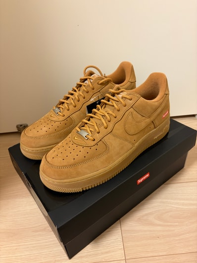 Supreme × Nike Air Force 1 Low "Flax/Wheat"