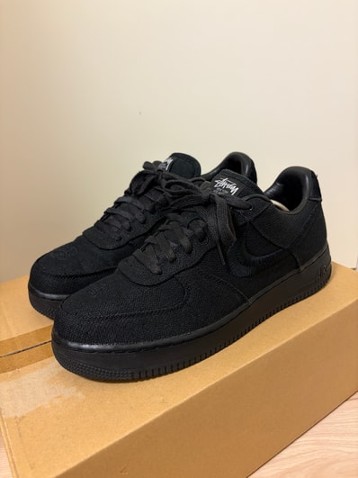 Stussy × Nike Air Force 1 Low "Triple Black"
