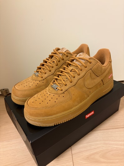 Supreme × Nike Air Force 1 Low "Flax/Wheat"