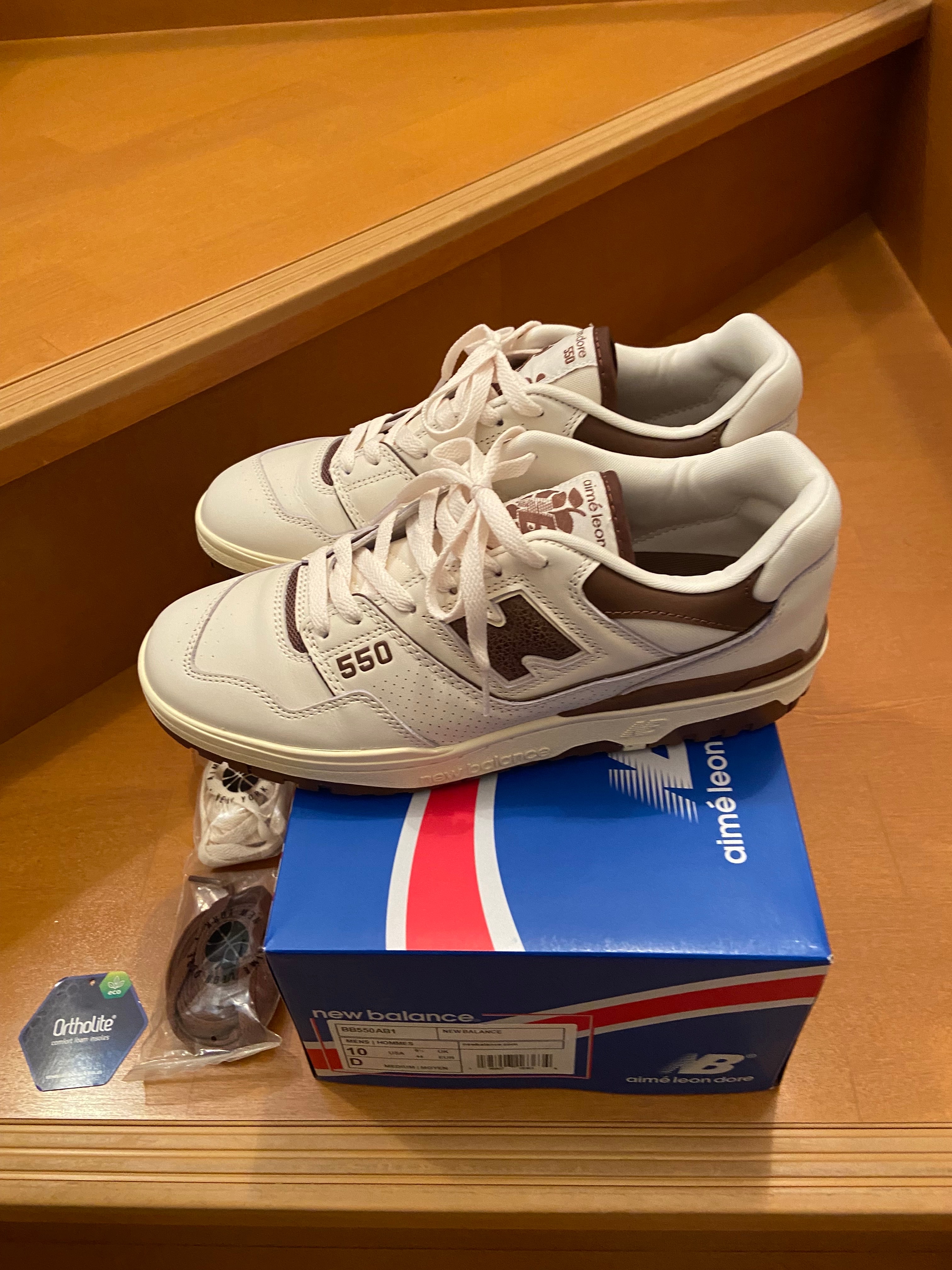Aime Leon Dore × New Balance 550 "White/Brown"