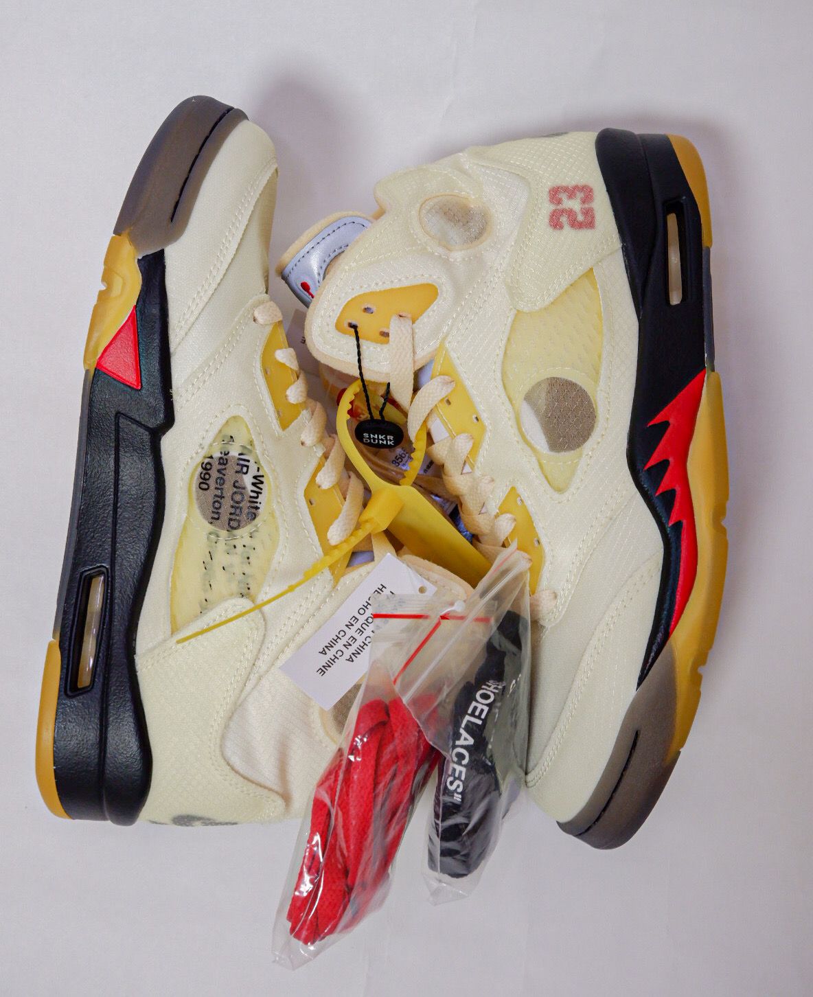 Off-White × Nike Air Jordan 5 "Sail"