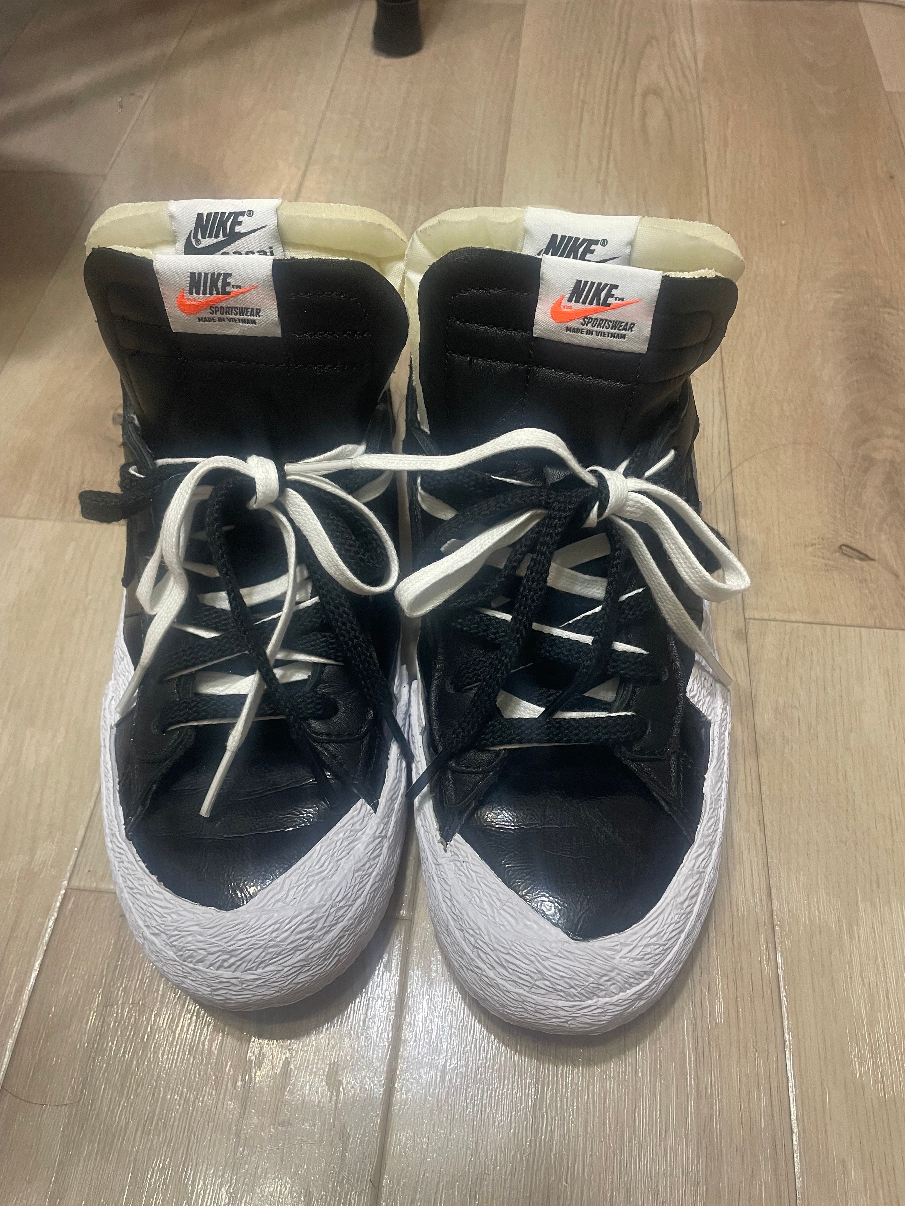 sacai × Nike Blazer Low "Black Patent Leather"