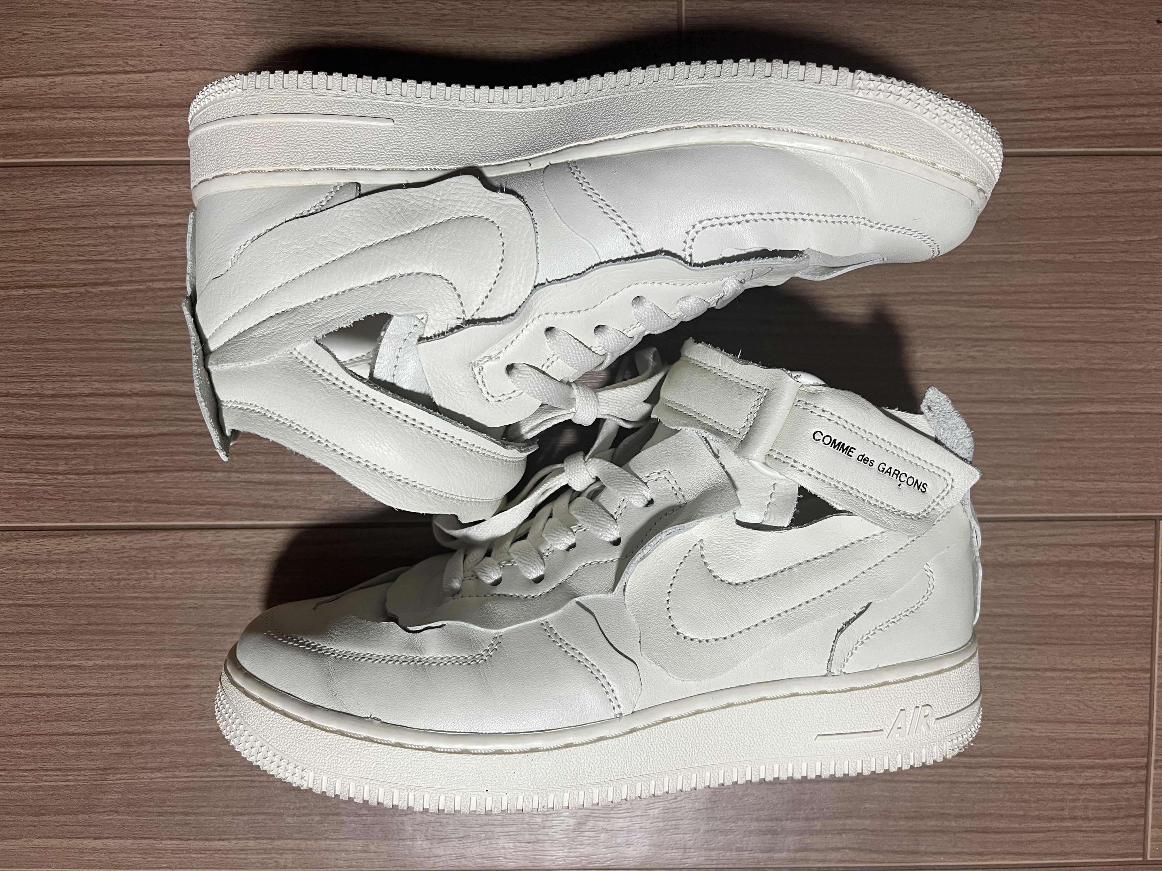 COMME des GARCONS × Nike Air Force 1 Mid "White"