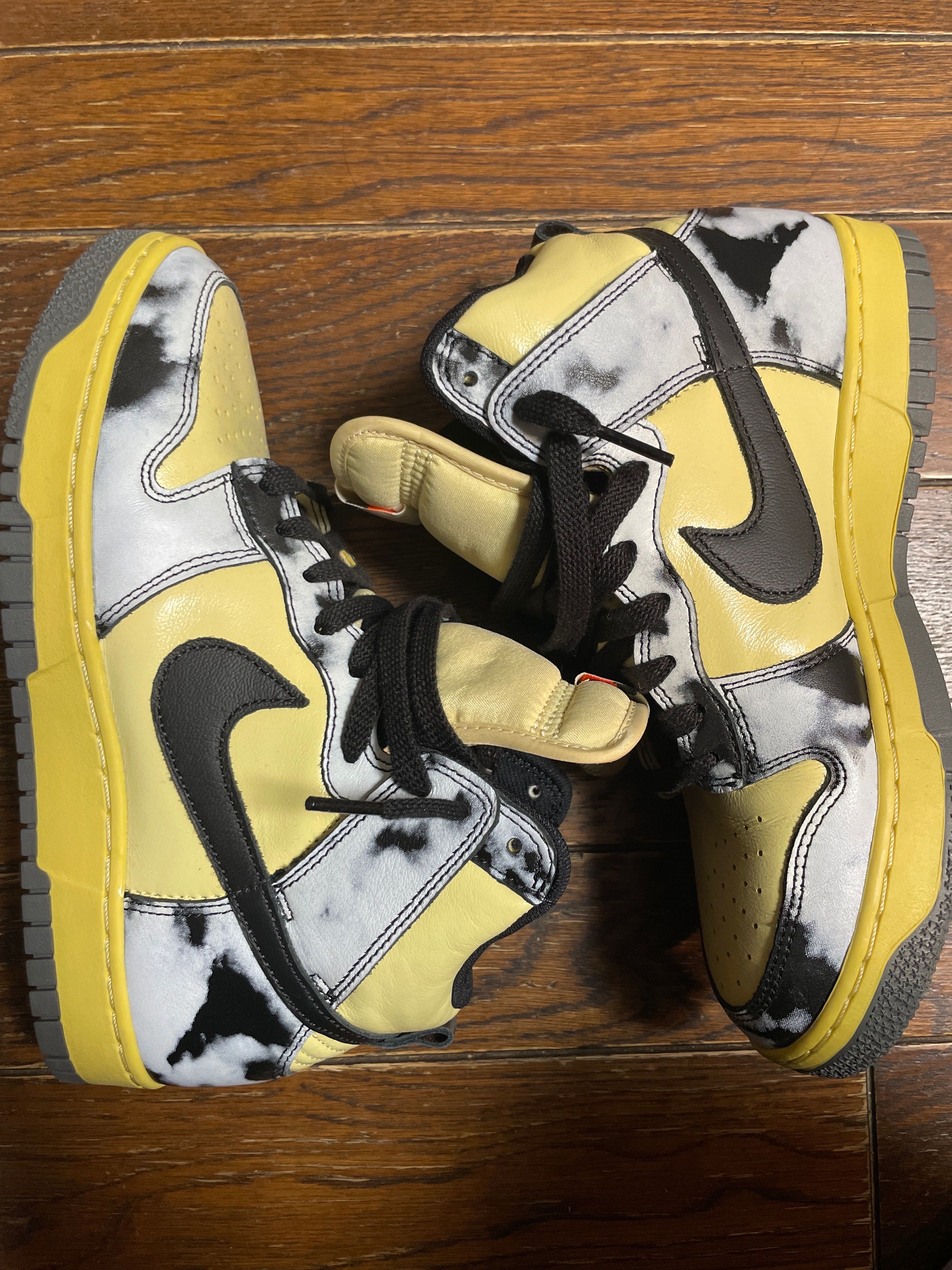 Nike Dunk High "Black Acid Wash"