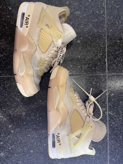 Off-White × Nike Women's Air Jordan 4 SP "Sail"