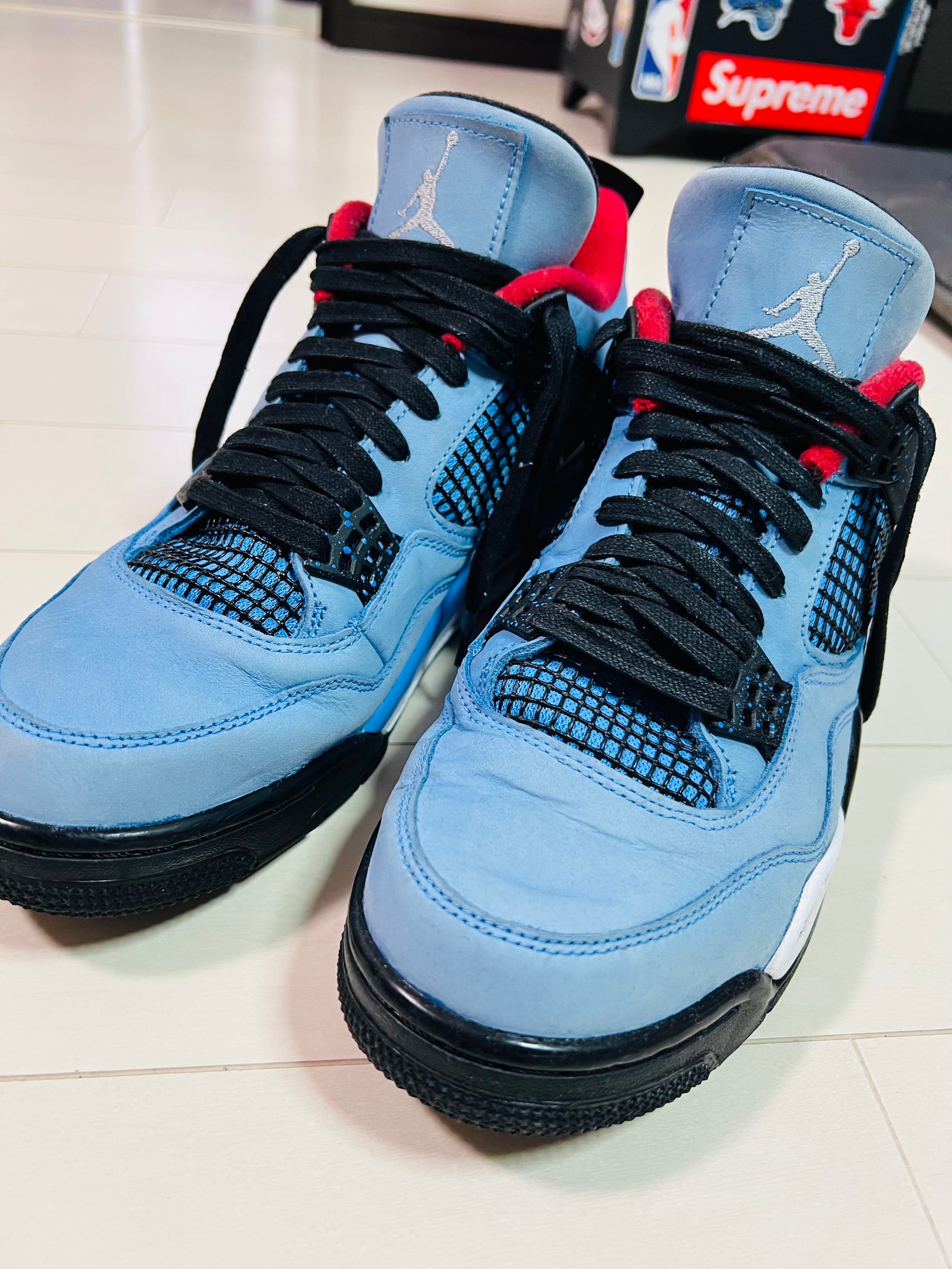 Travis Scott × Nike Air Jordan 4 Retro Cactus Jack "University Blue"