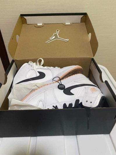 NIKE GS AIR JORDAN 1 MID "ANTHRACITE/ARCTIC ORANGE"