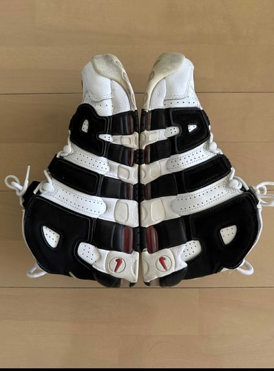 Nike Air More up Tempo "White/Black/University Red"(~2018)