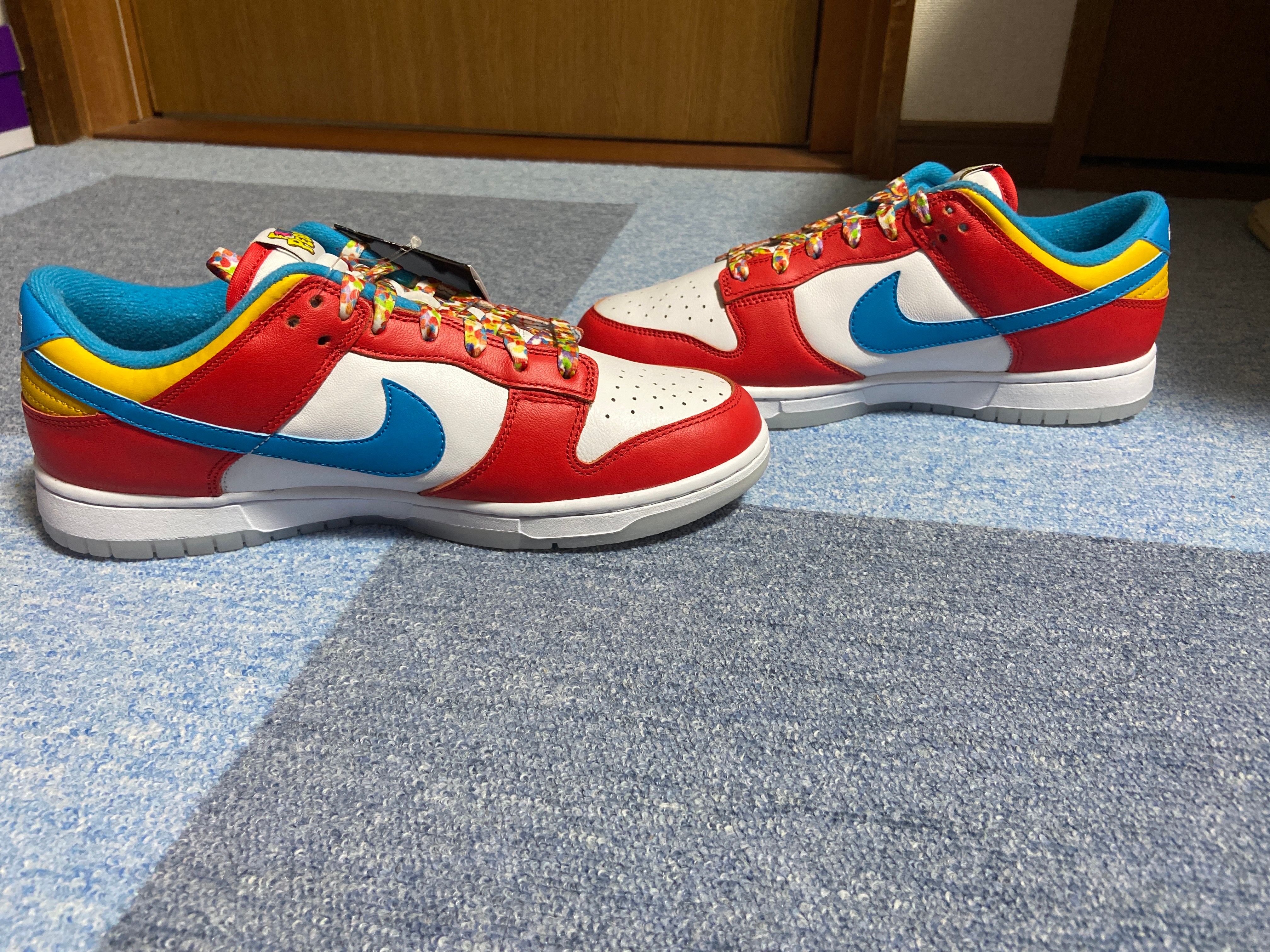 FRUiTY PEBBLESTM × Nike Dunk Low QS "Habanero Red/Dark Sulfur/Laser Blue"