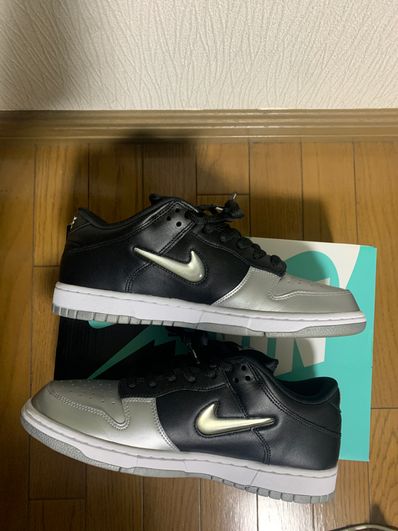 Supreme × Nike Dunk Low "Metallic Silver/Black"