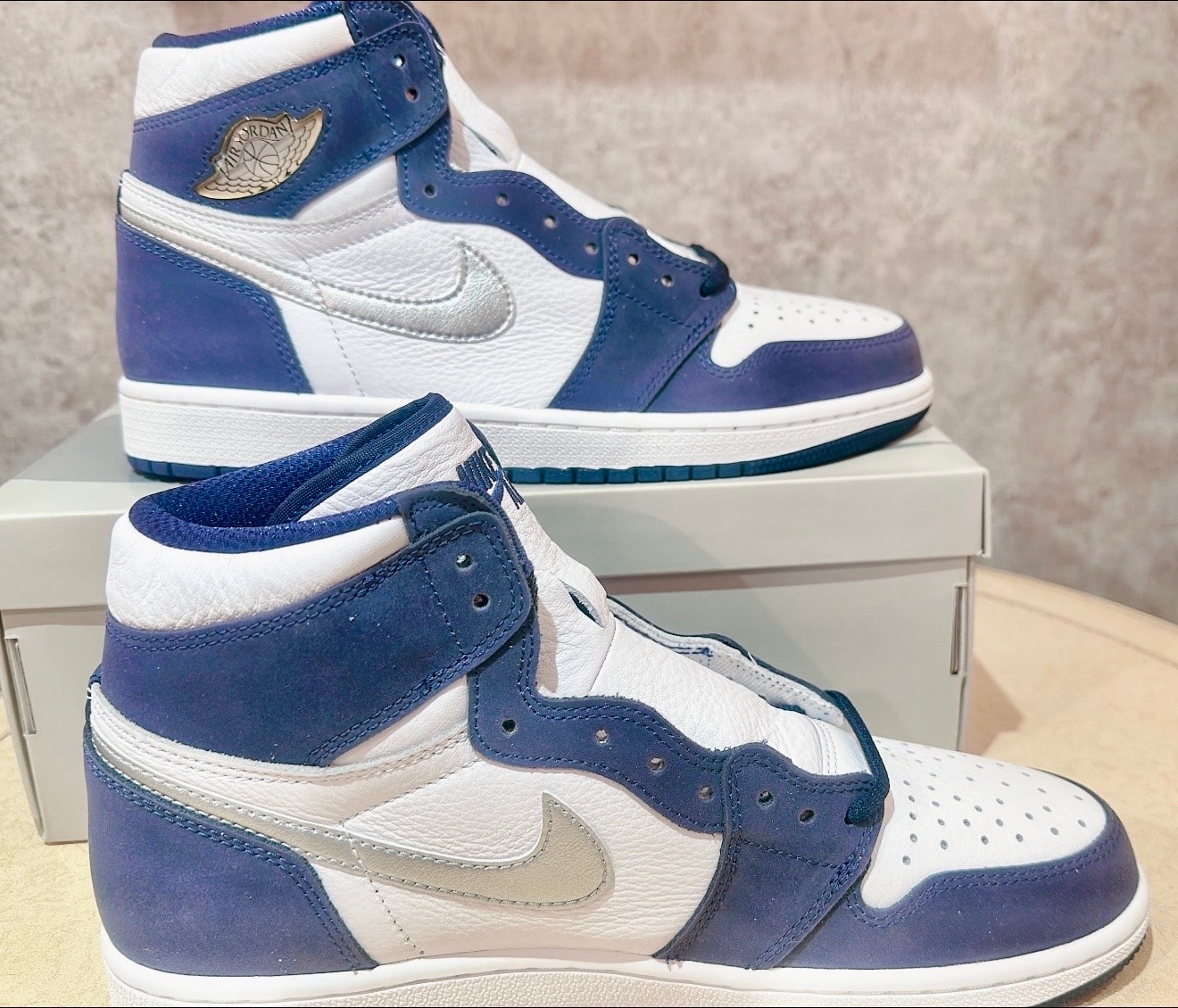 Nike Air Jordan 1 High OG CO.JP "White/Midnight Navy" (2020) (Standard Box)