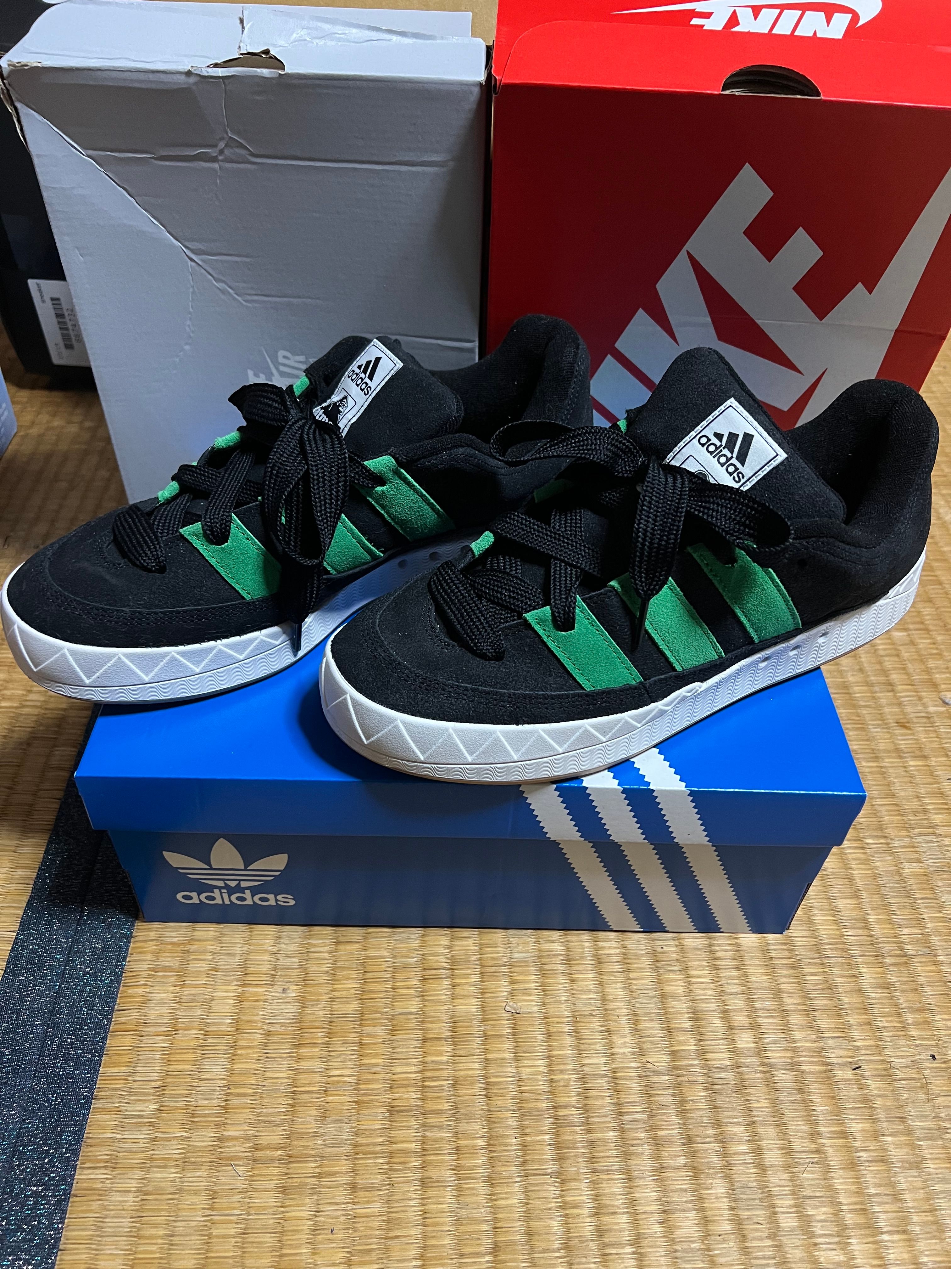 XLARGE × atmos × adidas Adimatic "Black/Green"