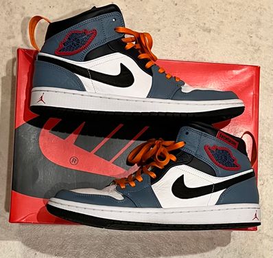 FACETASM × Nike Air Jordan 1 Mid "White/Navy"