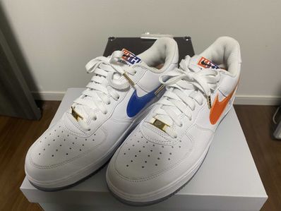 KITH × Nike Air Force 1 Low "White/Rush Blue/White/Brilliant Orange"