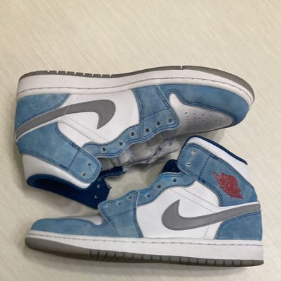 Nike Air Jordan 1 Mid SE "White/Hyper Royal/Red"