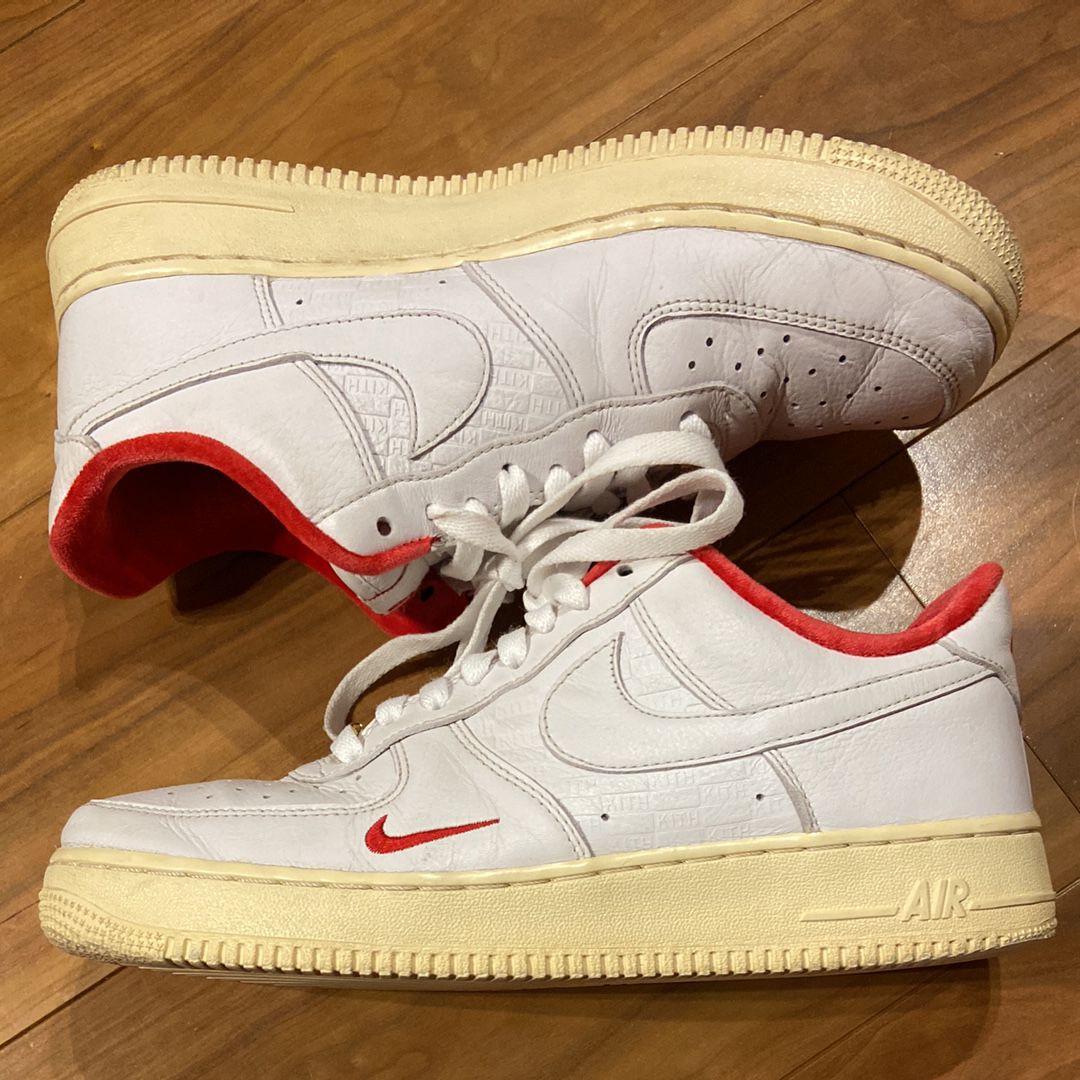 KITH × Nike Air Force 1 Low "White/Red"