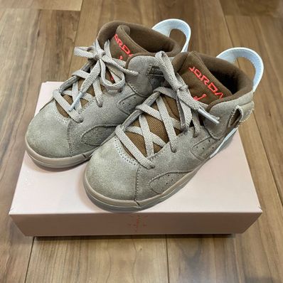 Travis Scott × Nike TD Air Jordan 6 "British Khaki"