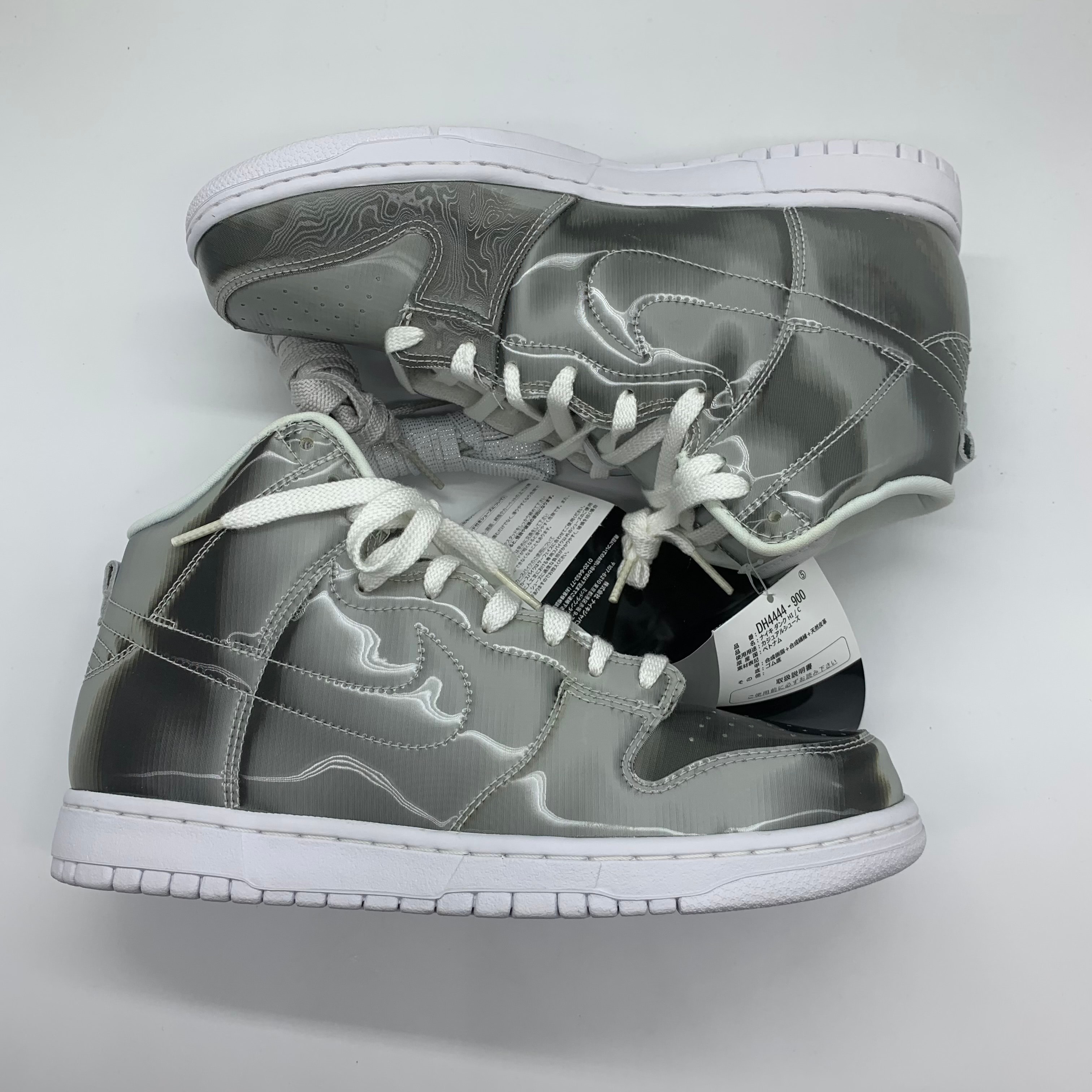 CLOT × Nike Dunk High "Silver/Flux"