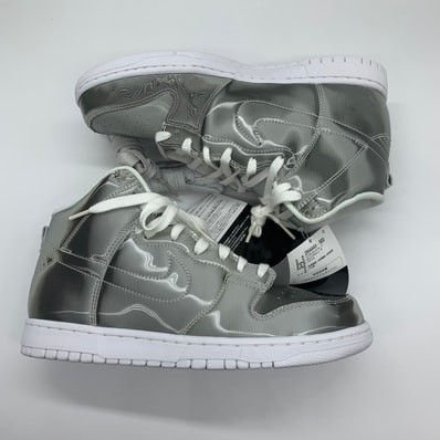 CLOT × Nike Dunk High "Silver/Flux"
