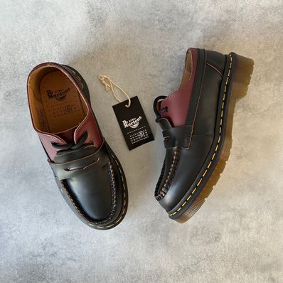MM6 Maison Margiela × Dr.Martens Mocassin "Oxblood Red/Black"