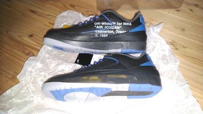 Off-White × Nike Air Jordan 2 Low "Black and Varsity Royal"