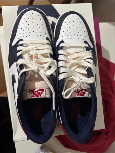 Nike Air Jordan 1 Retro Low OG "Howard/Gym Red and Midnight Navy"