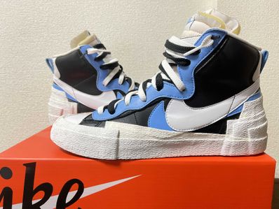 sacai × NIKE BLAZER MID "BLACK / BLUE"