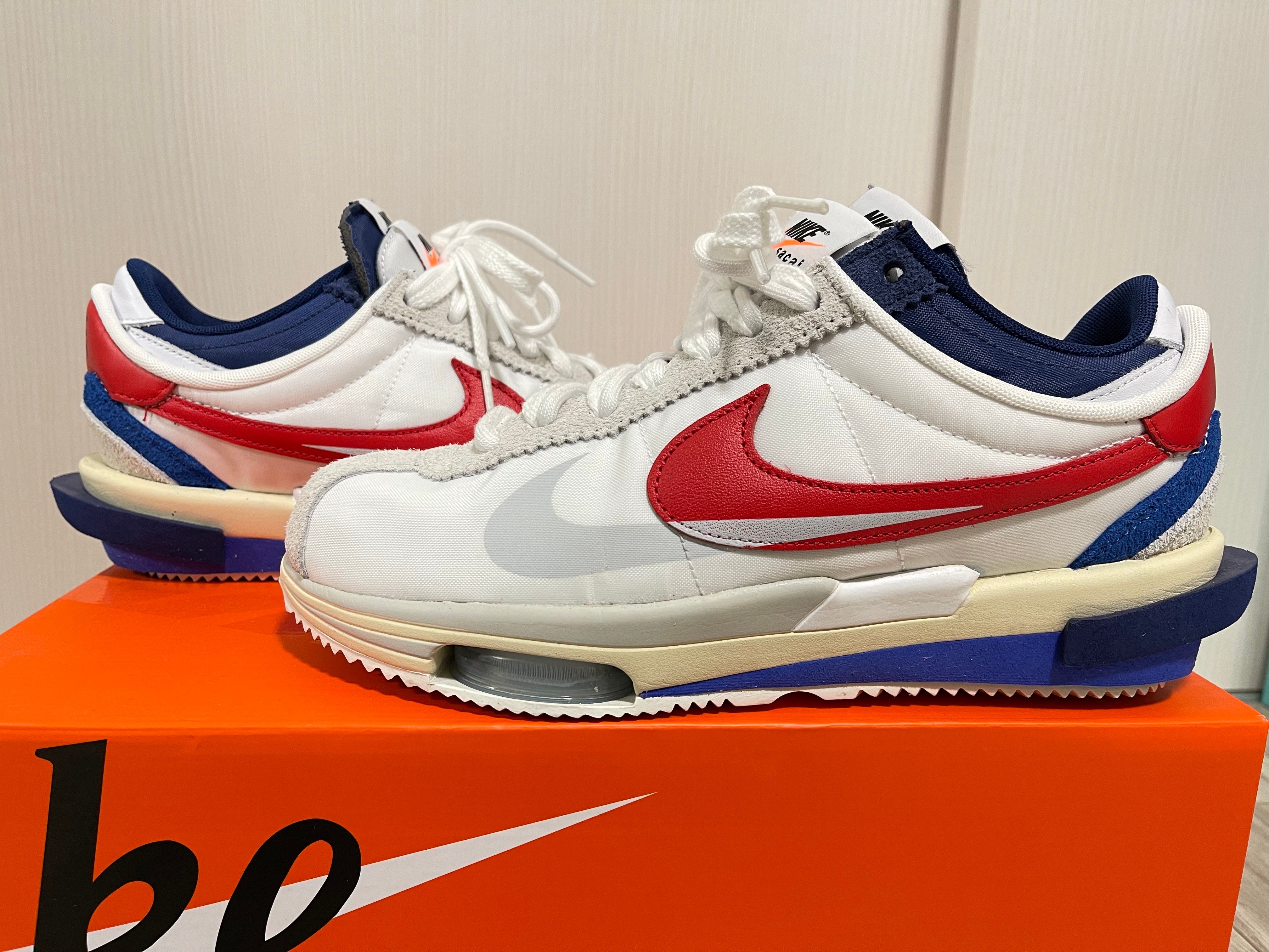 sacai × Nike Zoom Cortez "White and University Red"