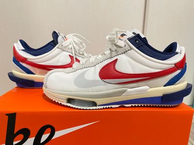 sacai × Nike Zoom Cortez "White and University Red"