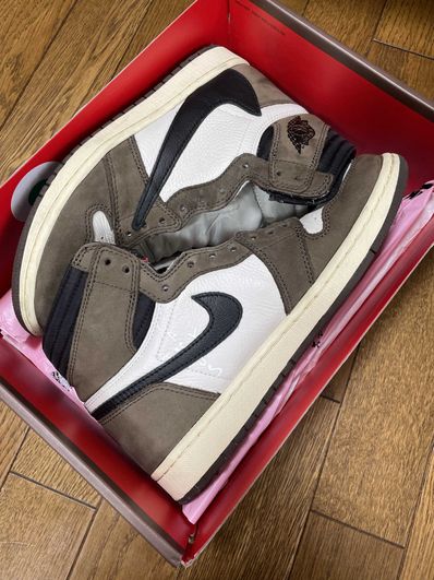 Travis Scott × Nike Air Jordan 1 Retro High OG TS SP "Sail/Dark Mocha"