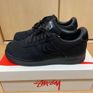 Stussy × Nike Air Force 1 Low "Triple Black"
