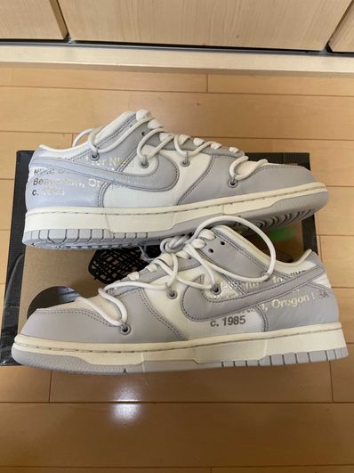 Off-White × Nike Dunk Low "Sail/Neutral Gray"