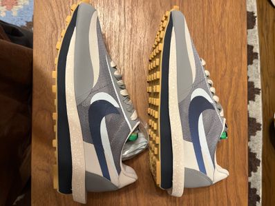 CLOT × Sacai × Nike LD Waffle "Grey Obsidian/Cool Grey"