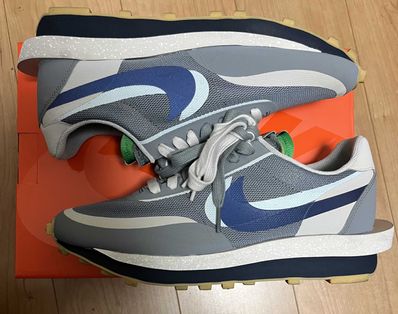 CLOT × Sacai × Nike LD Waffle "Grey Obsidian/Cool Grey"