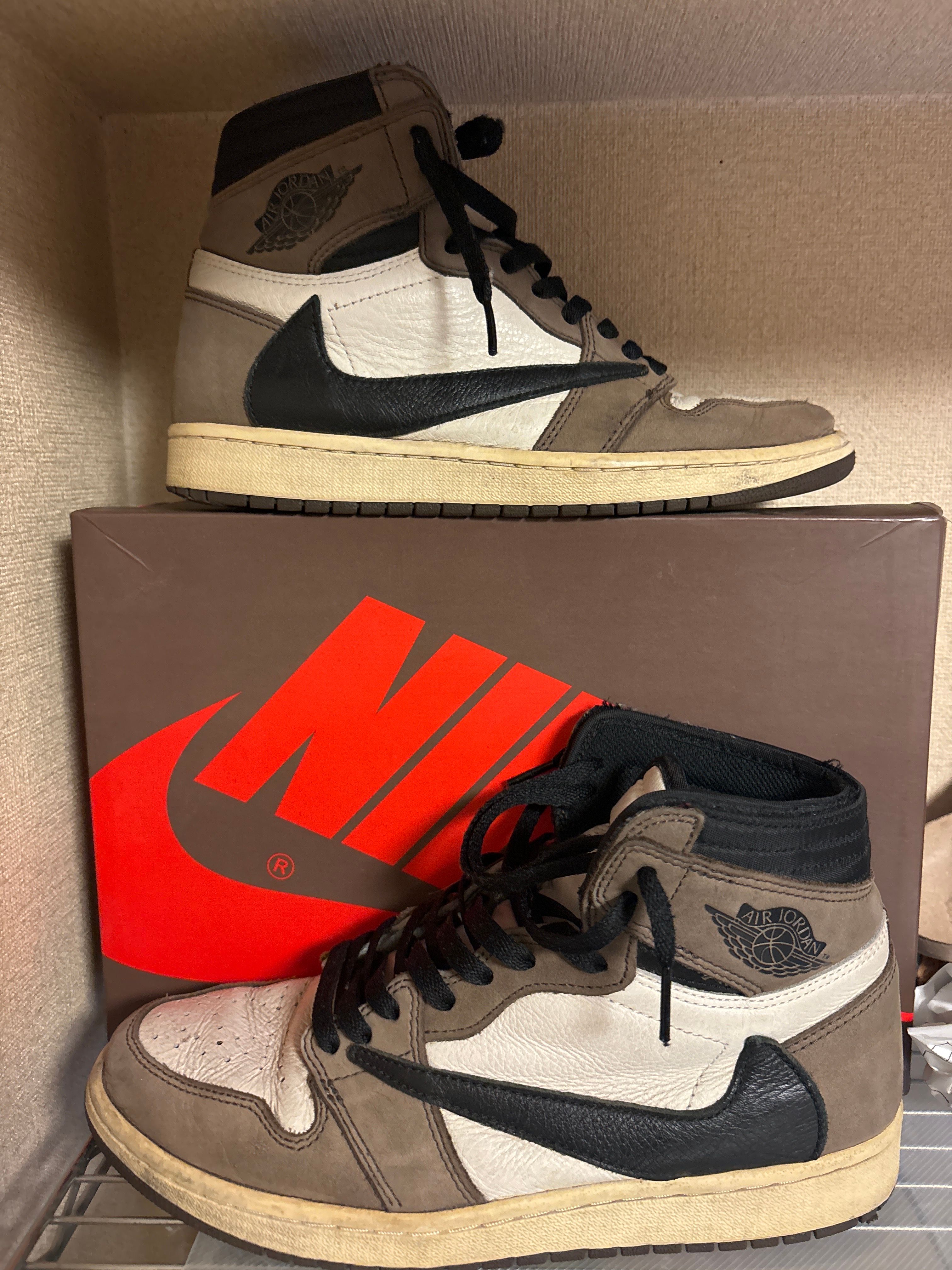 Travis Scott × Nike Air Jordan 1 Retro High OG TS SP "Sail/Dark Mocha"