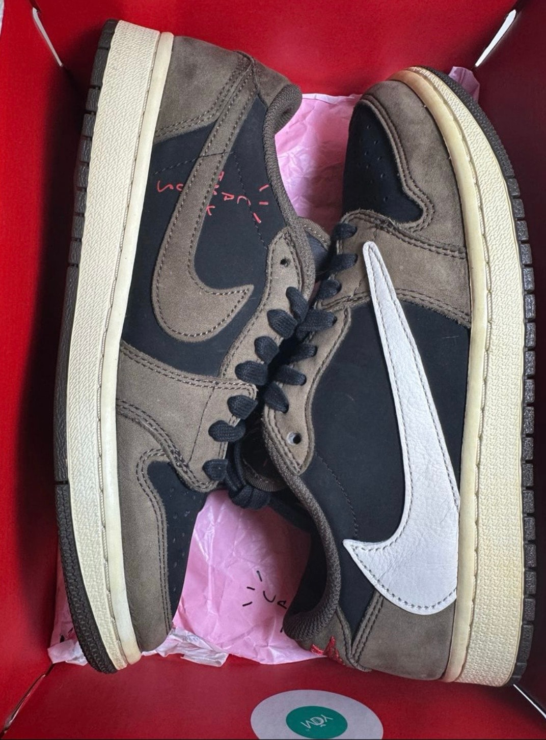 Travis Scott × Nike Air Jordan 1 Low OG SP-T "Black/Dark Mocha"