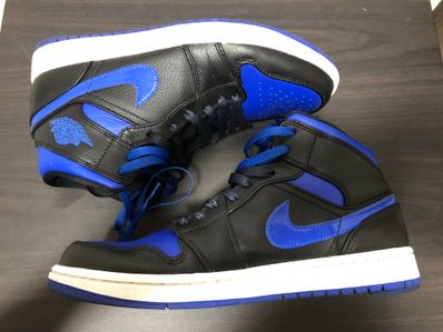 NIKE AIR JORDAN 1 MID "BLACK/BLUE"