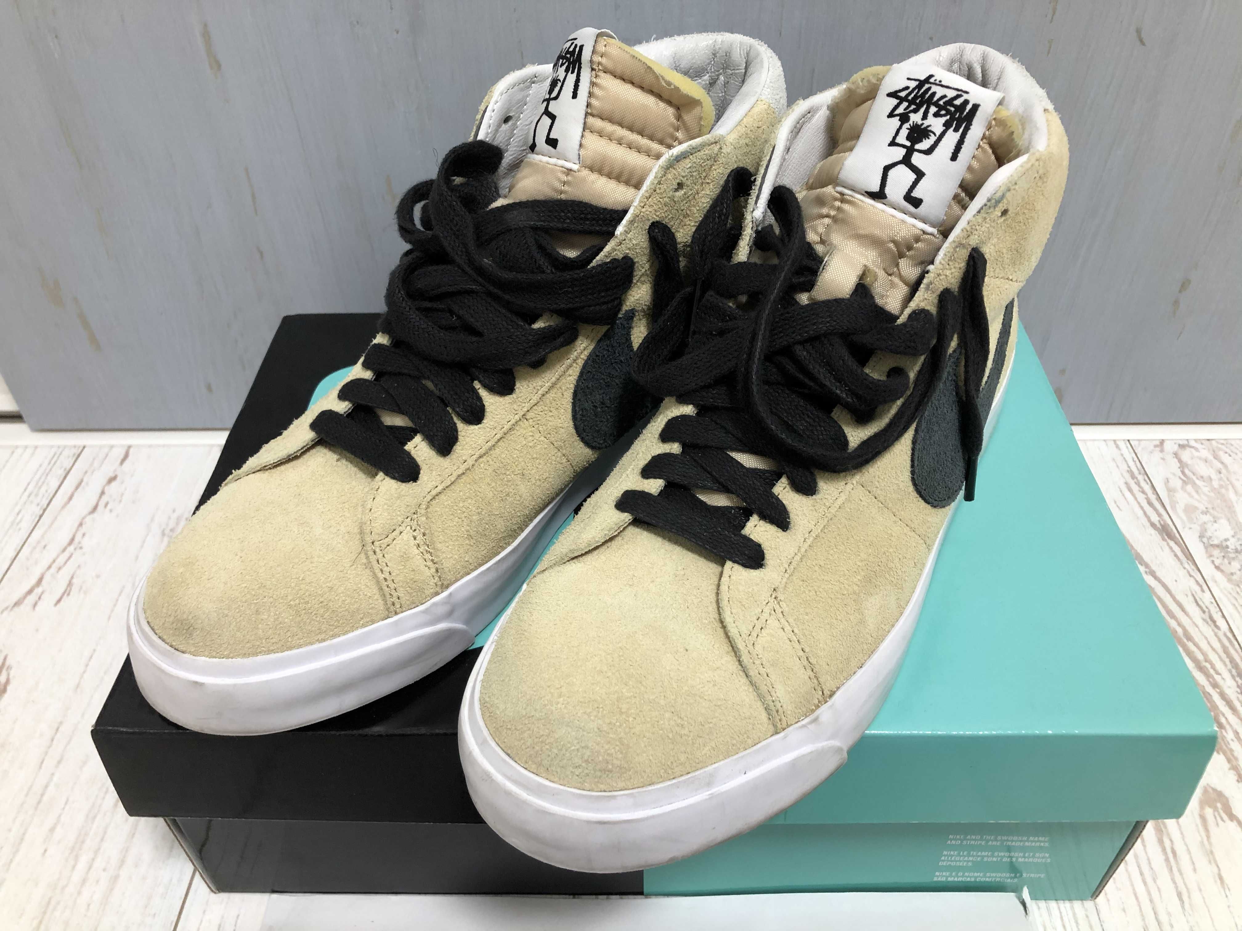 Stussy × Nike SB Blazer Mid "Gold/Black"