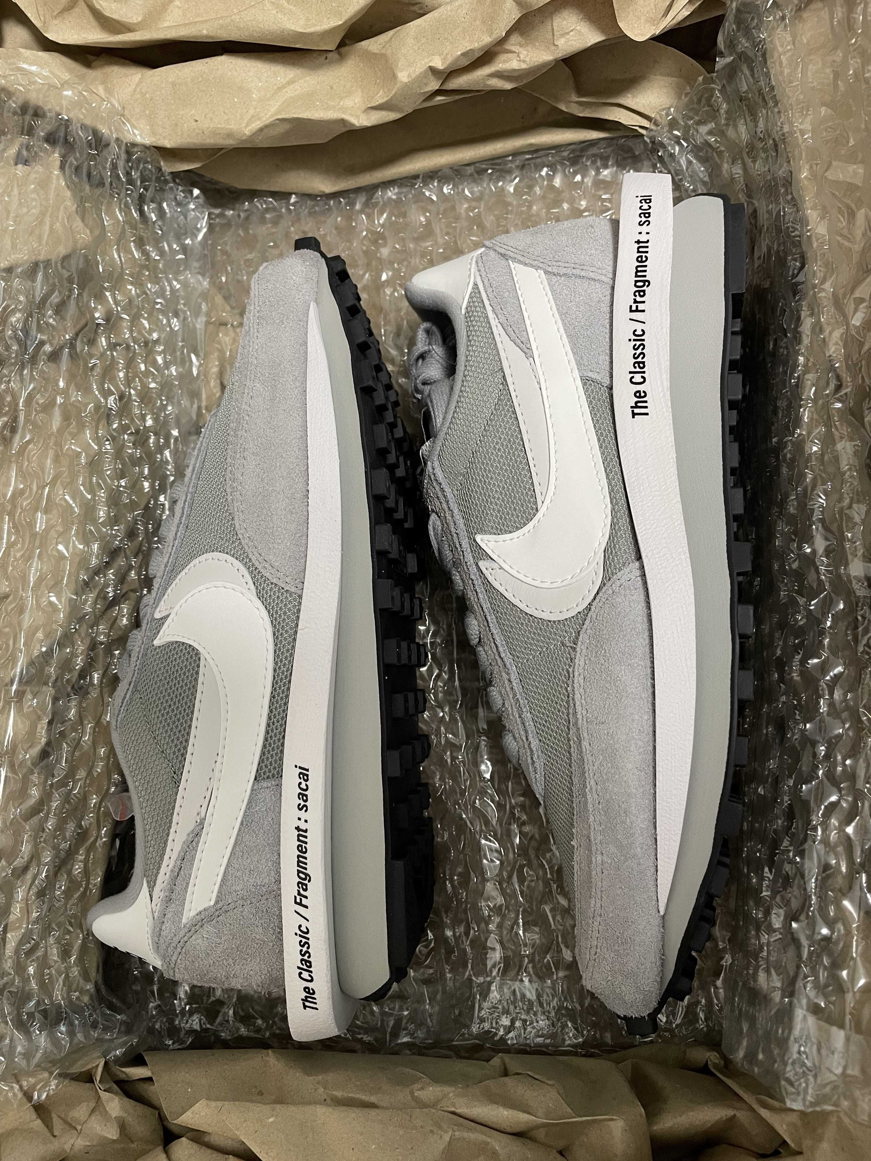 Fragment × sacai × Nike LD Waffle "Light Smoke Grey"