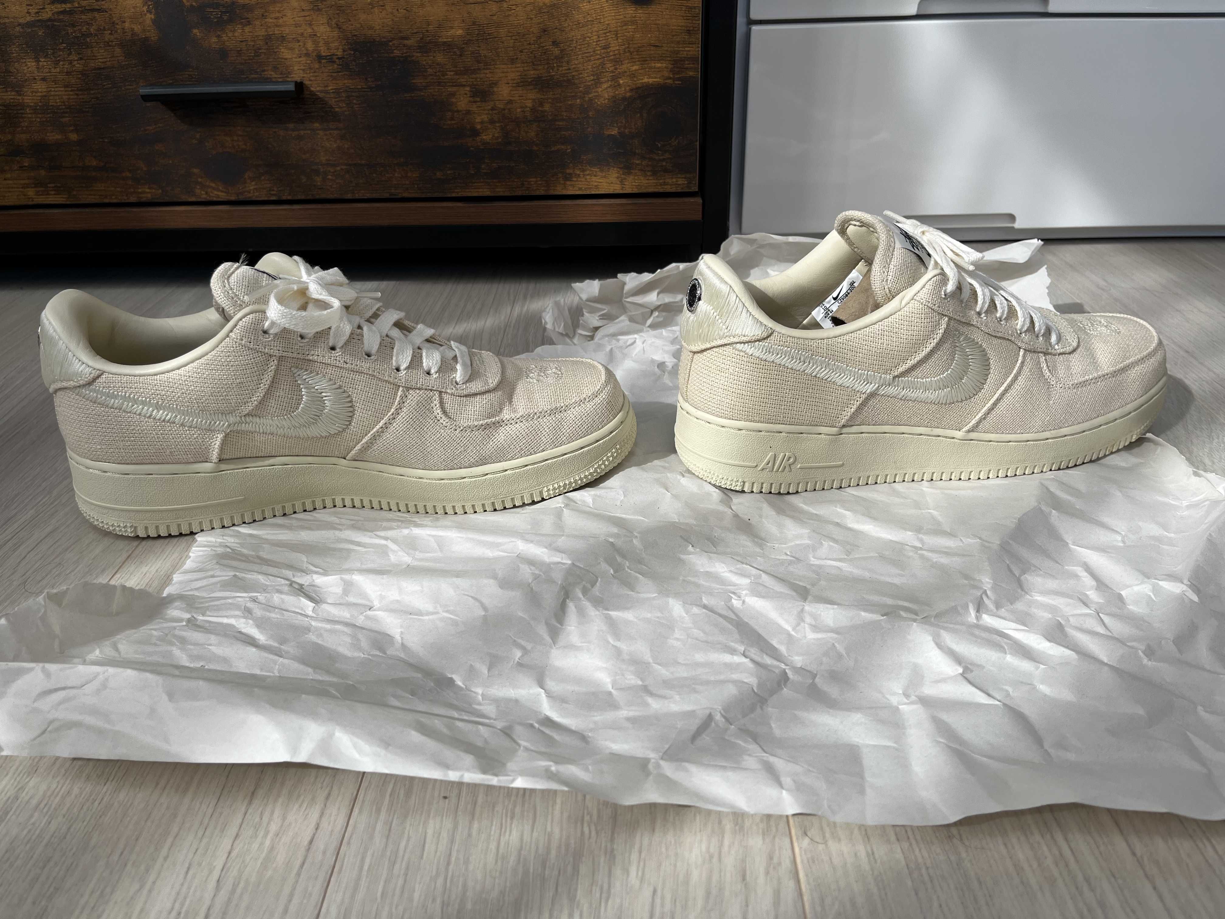 Stussy × Nike Air Force 1 Low "Fossil Stone"