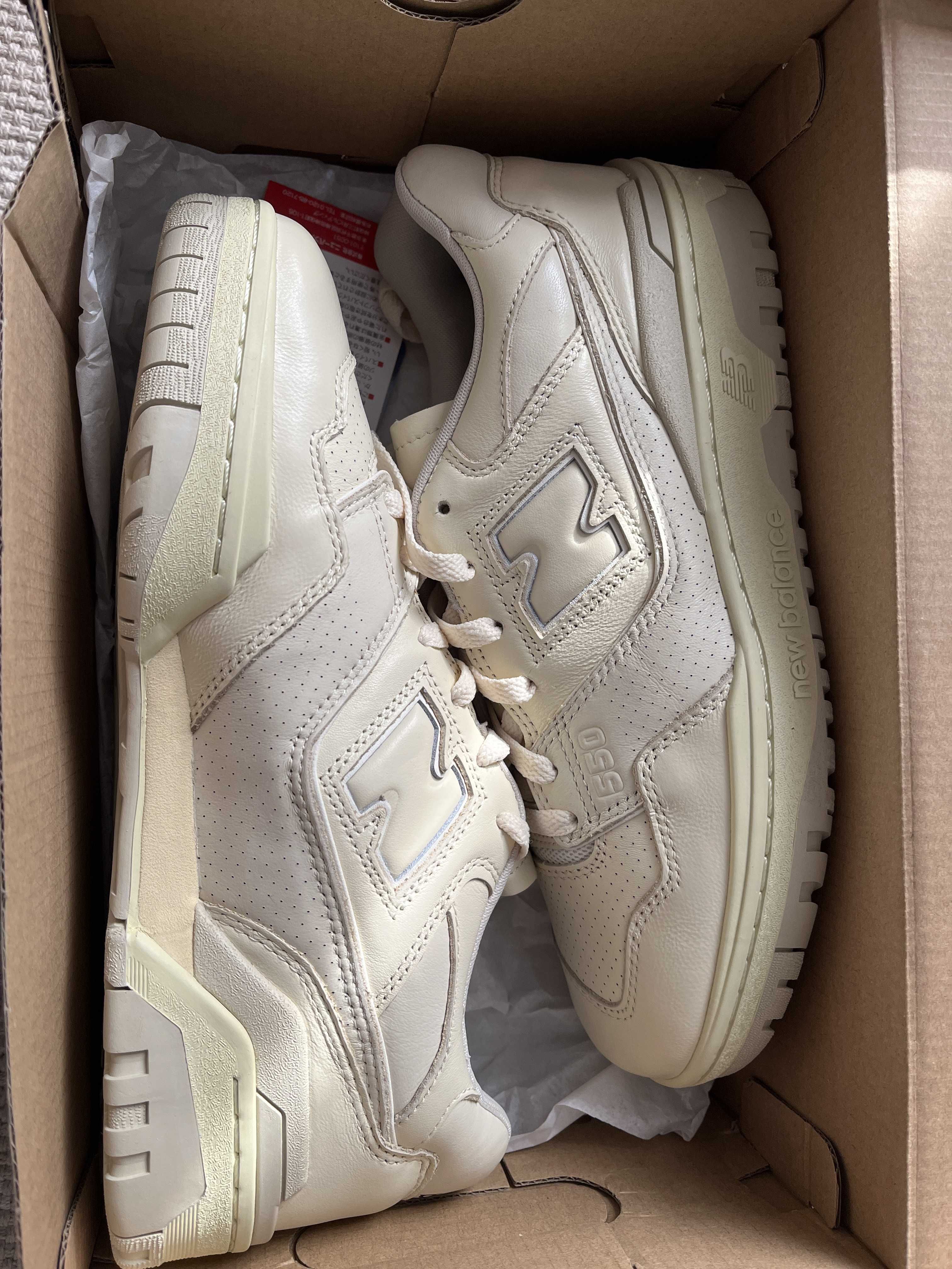 AURALEE × New Balance 550 "Pistachio/Ecru"