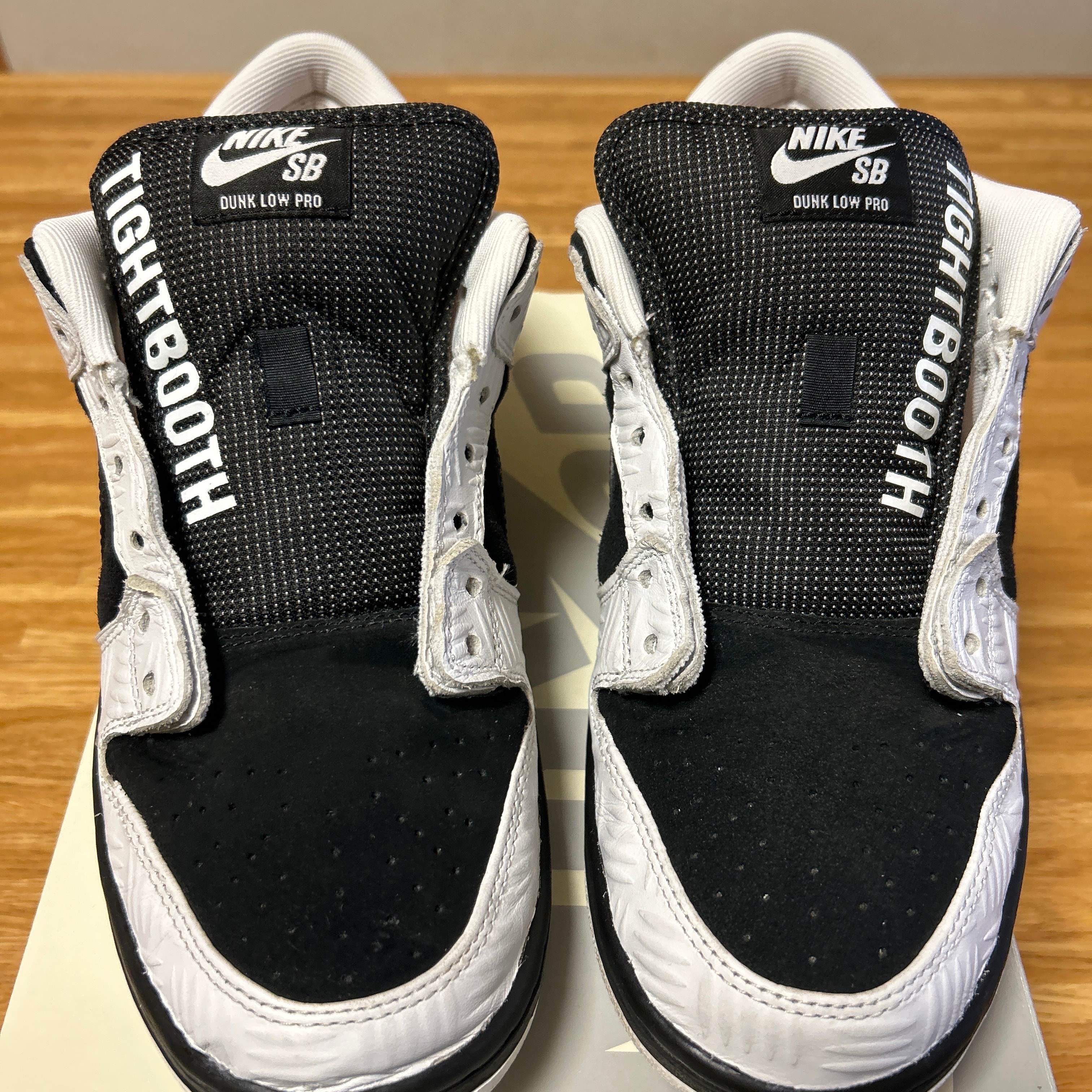TIGHTBOOTH × Nike SB Dunk Low Pro QS "Black and White"