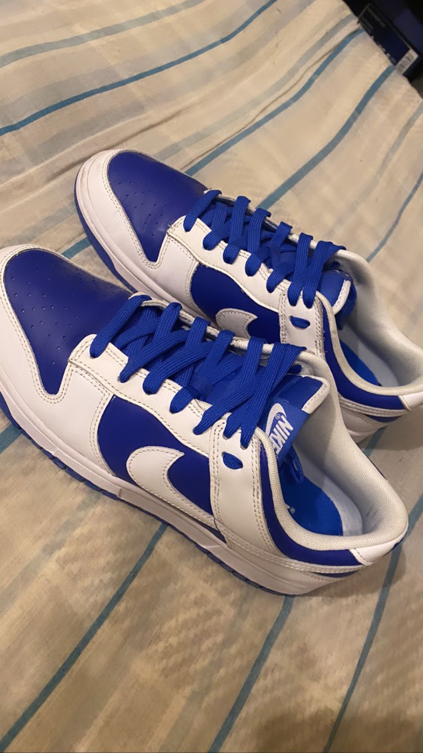 Nike Dunk Low Retro "Racer Blue and White"