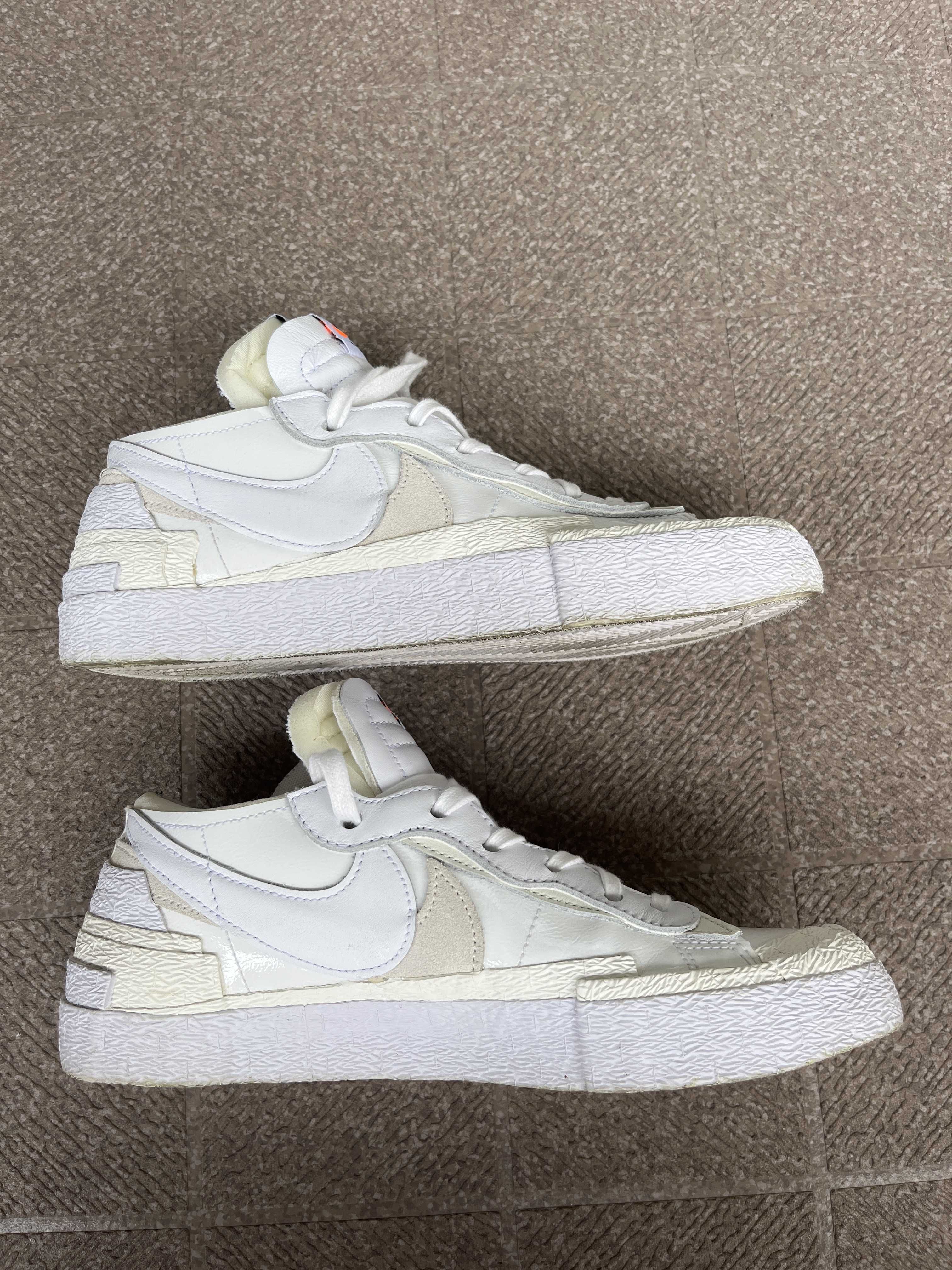 sacai × Nike Blazer Low "White Patent Leather"