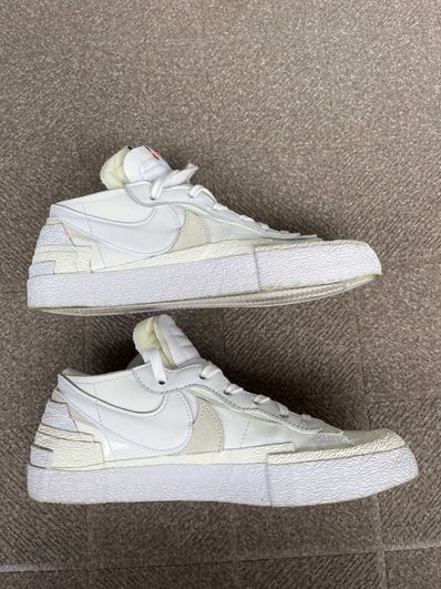 sacai × Nike Blazer Low "White Patent Leather"