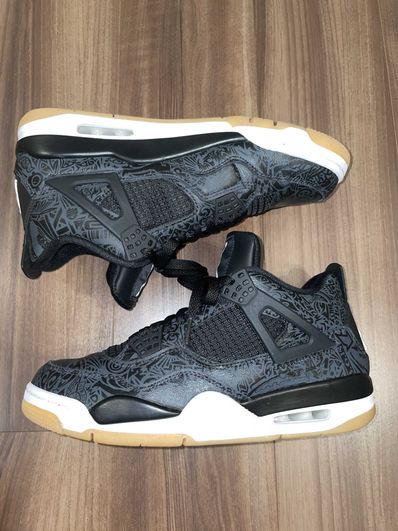 Nike Air Jordan 4 Retro "Laser Black/Gum"