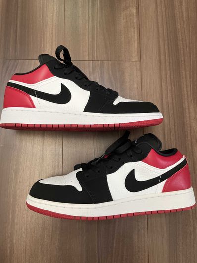 Nike GS Air Jordan 1 Low "Black Toe"