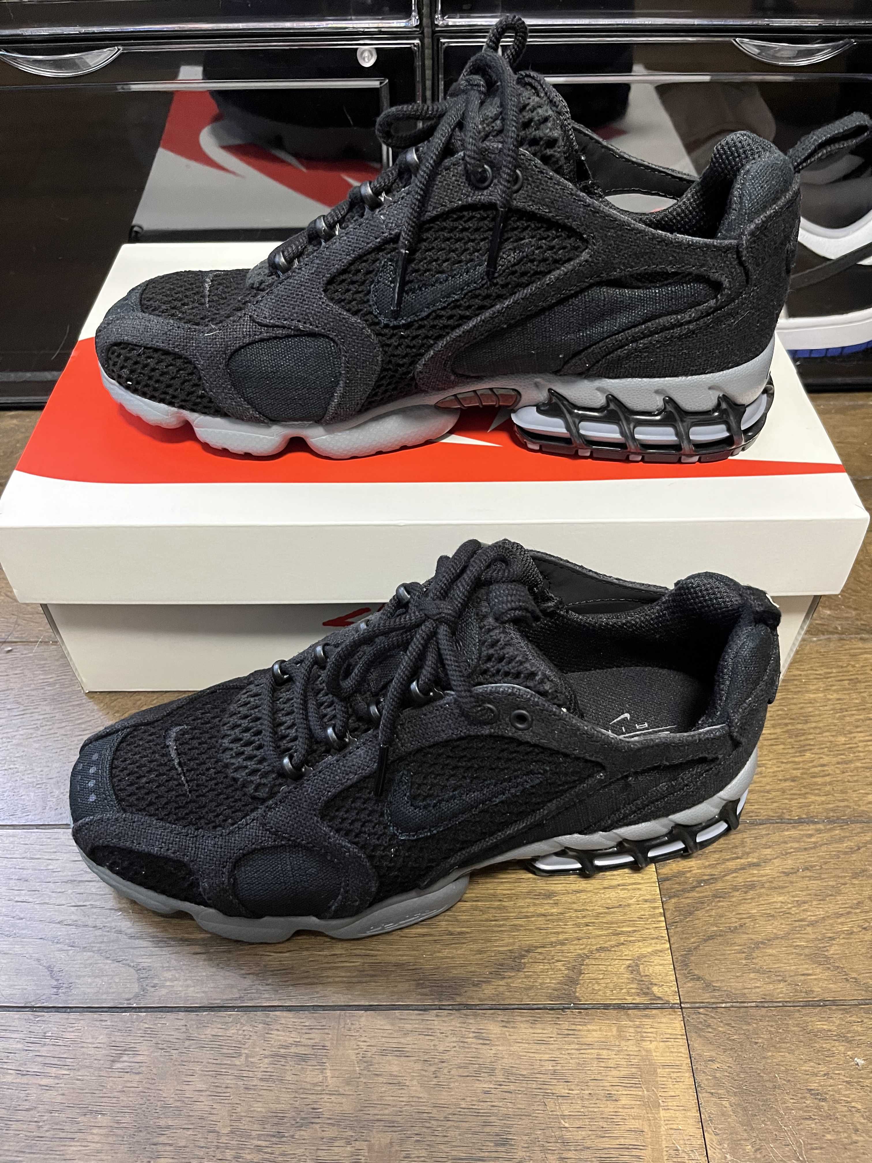 Stussy × Nike Air Zoom Spiridon Cage 2 "Black"